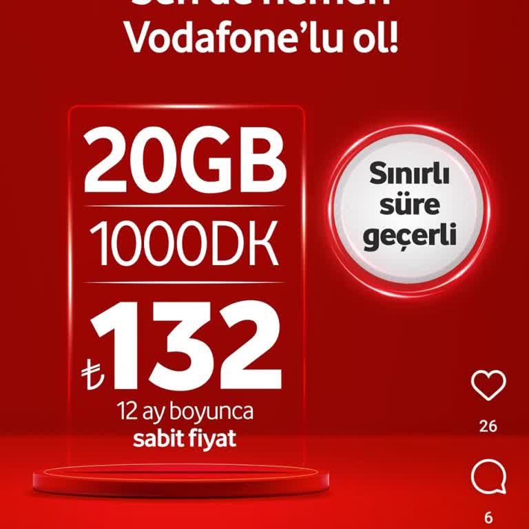Vodafone Tarifemi Değiştirmeme Rağmen Eski Yüksek Ücretli Pakette Kaldım