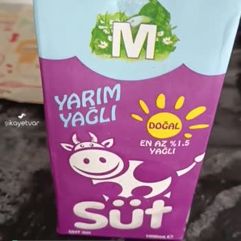 Migros Tarihi Geçmemiş Fakat Bozuk Çıkan Süt!