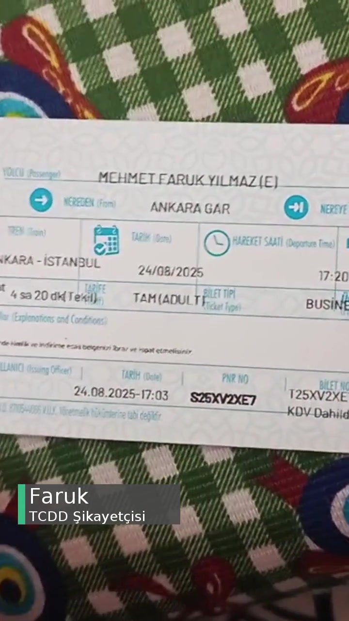 TCDD Engelli Kartı Geçersiz Sayıldığını İlk Defa Duydum Ankara'da! videonun kapak resmi
