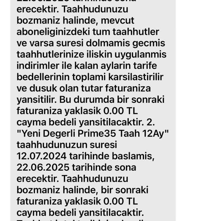 Taahhüt Bitiminden Önce Operatör Değişikliğinde Haksız Ceza Ve Yanıtsız Destek
