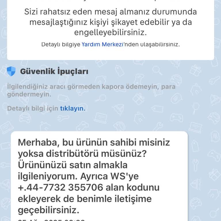 Sahte Alıcı Mesajları Nedeniyle Güvenlik Endişesi Yaşıyorum