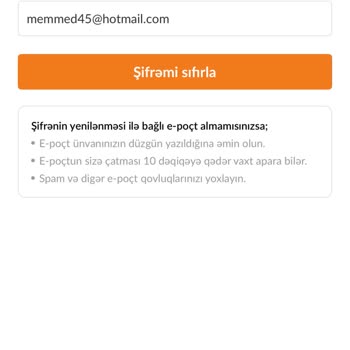Şifre Sıfırlama Sorunu Nedeniyle Hesaba Erişim Sağlanamıyor