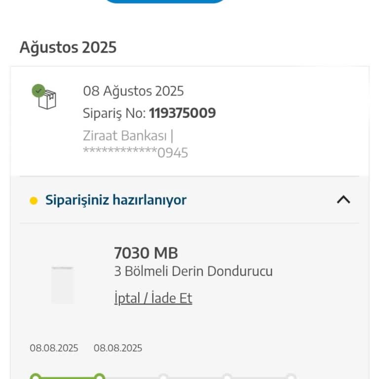 Beko Derin Dondurucu Siparişim Günlerdir Teslim Edilmiyor Ve Bilgilendirme Yapılmıyor