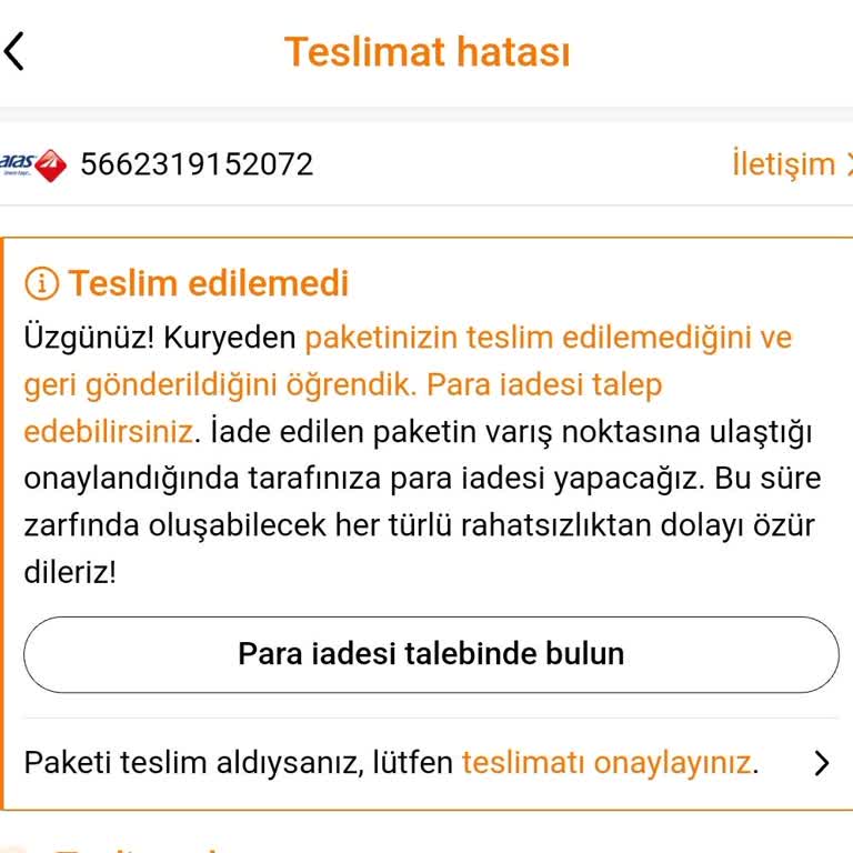 Bilgilendirme Yapılmadan Kargom İade Edildi, Mağdur Oldum