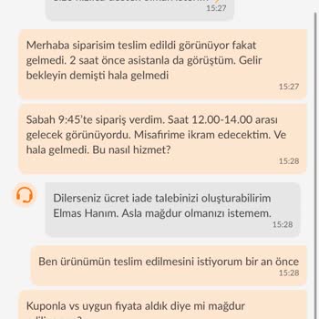 Teslim Edilmeyen Siparişin Ücreti İade Edilmiyor, Müşteri Mağdur Edildi