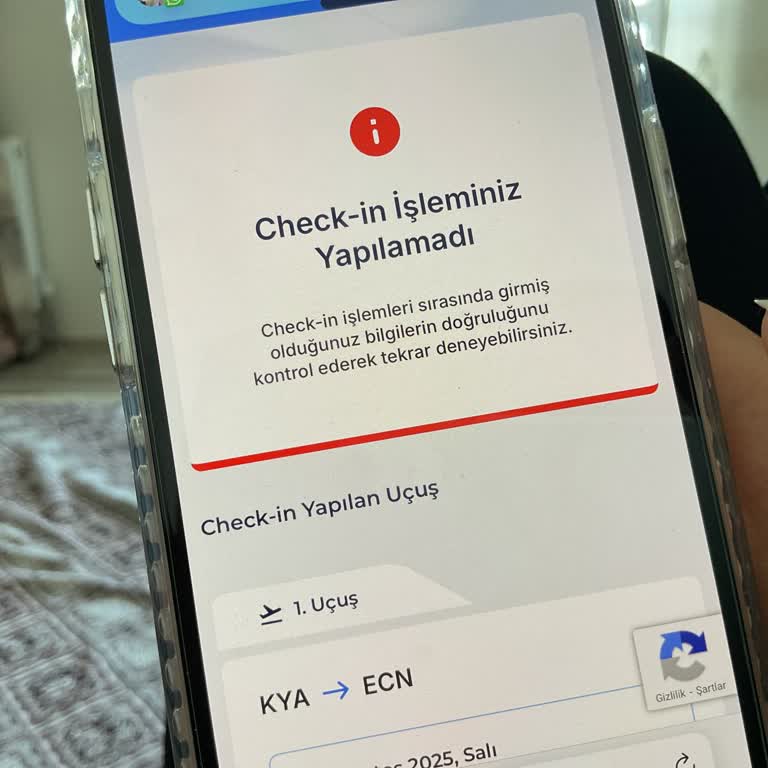 Check-in Hatası: Bilgiler Doğru, Sistem Kabul Etmiyor!