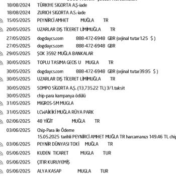 Onaysız Yurt Dışı Harcamalar Ve İlgisiz Müşteri Hizmetleri