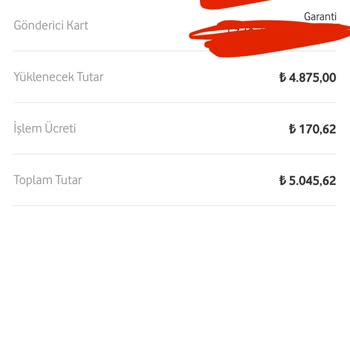 Vodafone Pay Kartımda Haksız İşlem Ücreti Kesildi