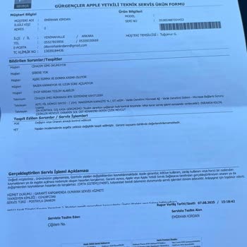 Garanti Dışı Bırakılan İphone İçin Teknik Rapor Ve Ücretsiz Onarım Talebi