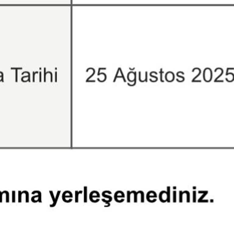 YKS Yerleştirme Sonucumda Hata Olduğunu Düşünüyorum, İnceleme Talep Ediyorum