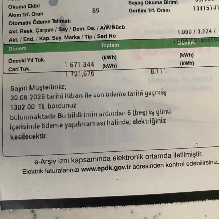 Otomatik Ödeme Talimatına Rağmen Elektrik Kesintisi Ve Bilgi Eksikliği