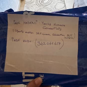 Yanlış Numara Ayakkabı Gönderildi Değişim Talebim Reddedildi