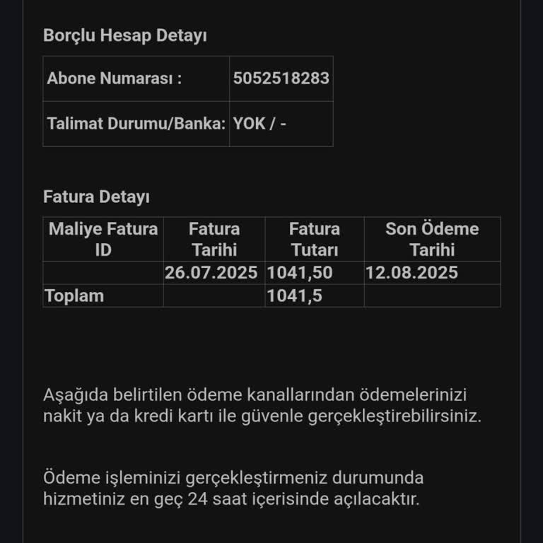 Yanlış Aboneye Ait Borç Mesajları Bir Yıldır Bana Geliyor