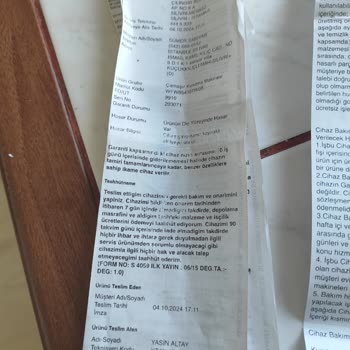 Garanti Kapsamında Tekrarlayan Arıza Ve Yüksek Ücret Talebi