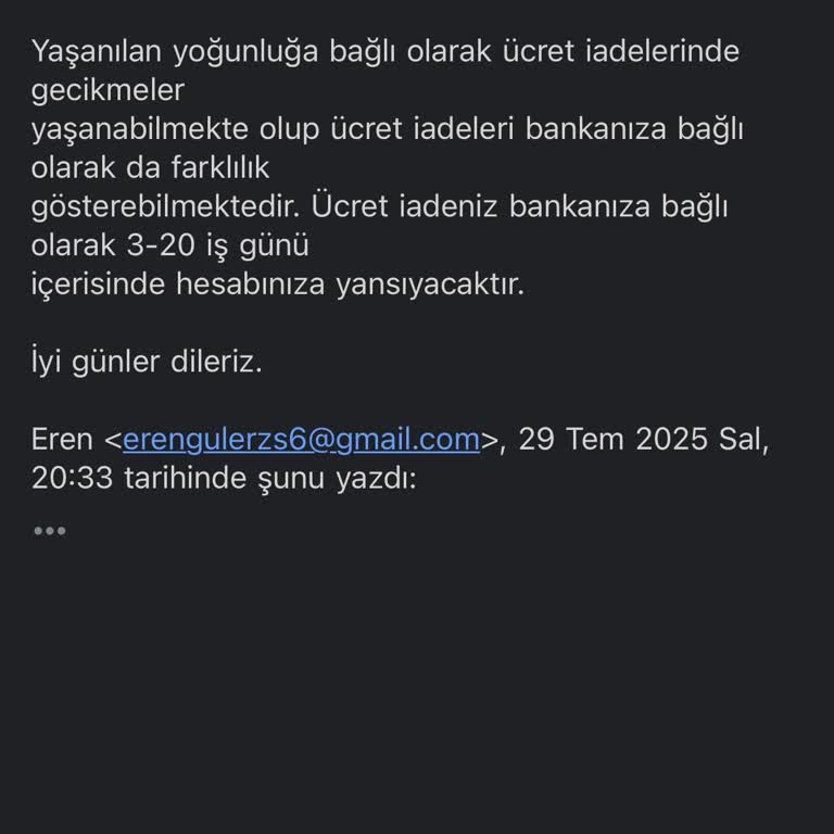 İptal Edilen Konser İçin Bilet İadesi Yapılmadı