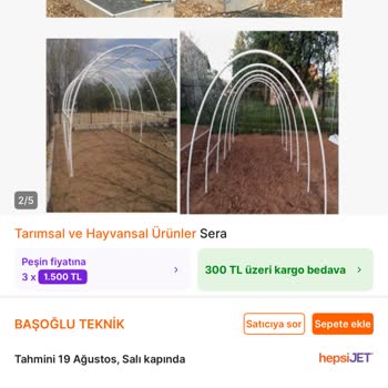Sipariş Edilen Sera Çadırında Ölçü Ve Fiyat Farkı Mağduriyeti