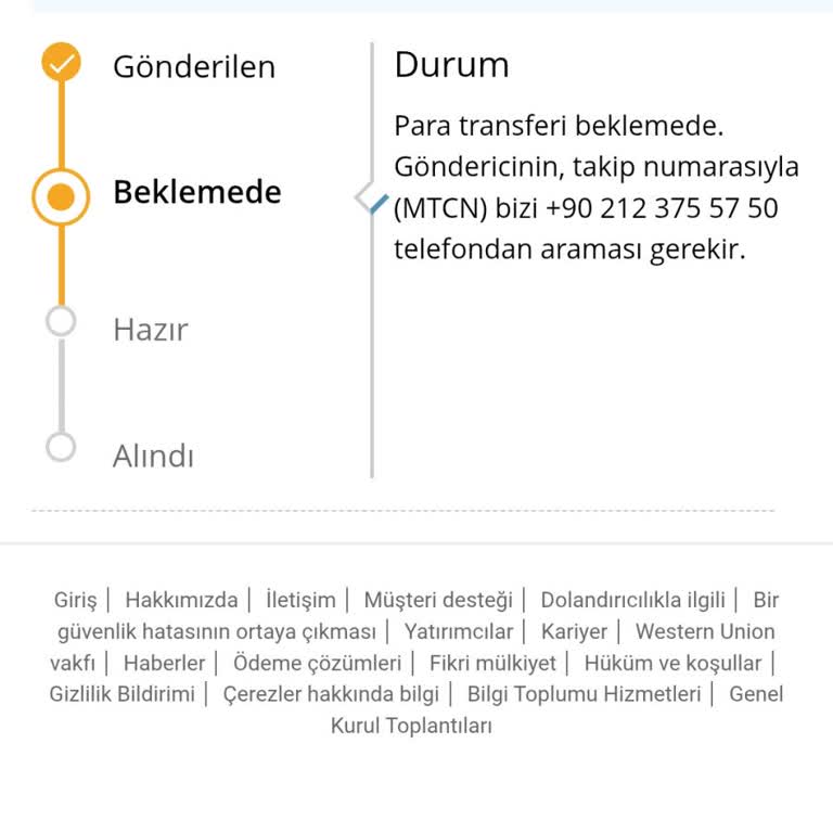 Western Union Üzerinden Gönderilen Paranın Uzun Süredir Çekilememesi Ve Mağduriyet