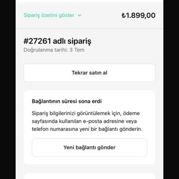 Sipariş Edilen Ürün Teslim Edilmedi, İade Talebine Yanıt Verilmiyor