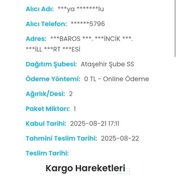 Kargoist Teslimat Gecikmesi Ve Yetersiz Müşteri Hizmeti Nedeniyle Mağduriyet