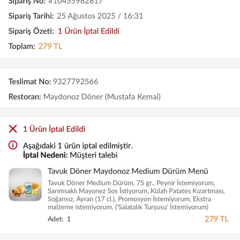 Siparişim Ulaşmadı, İletişimde Sorun Yaşadım