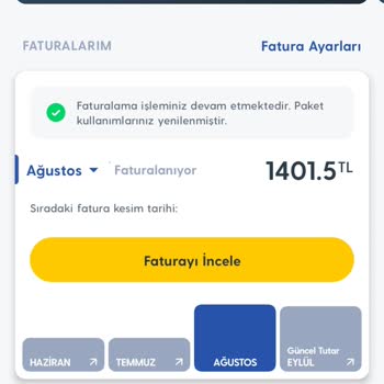 Bilgilendirme Yapılmadan Yüksek Faturaya Geçiş Ve Onaysız Paket Değişikliği