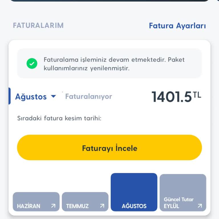 Bilgilendirme Yapılmadan Yüksek Faturaya Geçiş Ve Onaysız Paket Değişikliği
