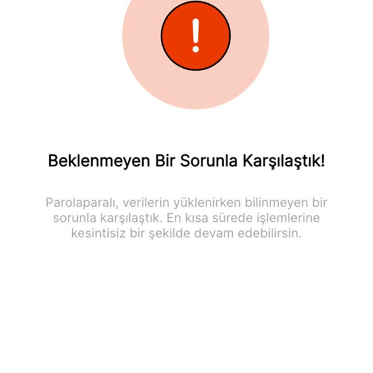 Parolapara Uygulamasına Erişim Sorunu Ve Müşteri Hizmetlerine Ulaşamama