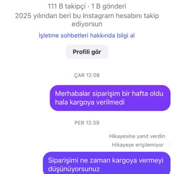 Siparişim Günlerdir Kargoya Verilmedi Ve Hiçbir Şekilde Geri Dönüş Alamıyorum