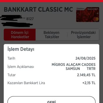 Migros'tan Ürün Veya Hizmet Almadan Kartımdan Para Çekildi, İade Yapılmıyor