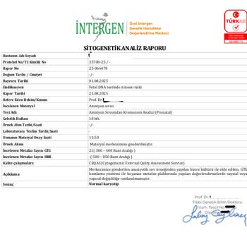 NIPT Testi Sonucu Yanıltıcı Çıktı, Maddi Ve Psikolojik Mağduriyet Yaşadık