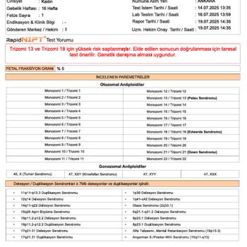 NIPT Testi Sonucu Yanıltıcı Çıktı, Maddi Ve Psikolojik Mağduriyet Yaşadık