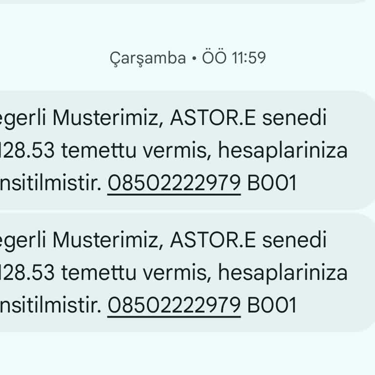 Astor Hisse Temettü Ödemesi Gecikmesi Ve Müşteri Hizmetleri Sorunu