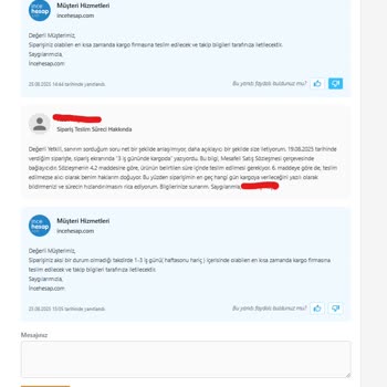 Yanıltıcı Kargo Süresi Ve Yetersiz Müşteri Temsilcisi İletişimi