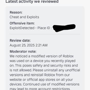 Roblox Hesabım Haksız Yere Banlandı Ve Destek Alamıyorum