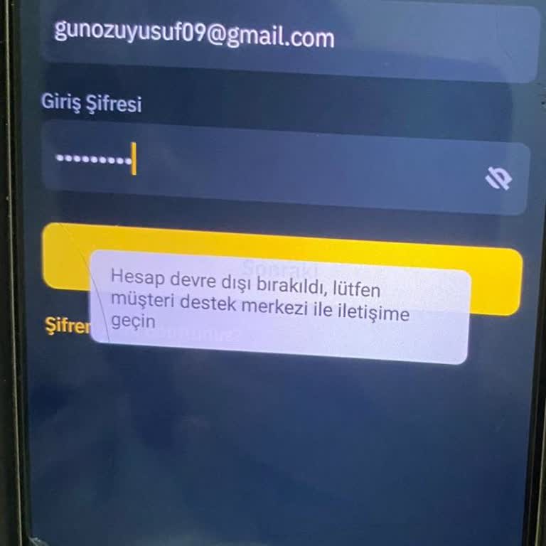 Binance TR Hesabım Aniden Devre Dışı Bırakıldı, 20 Gündür Erişim Sağlayamıyorum