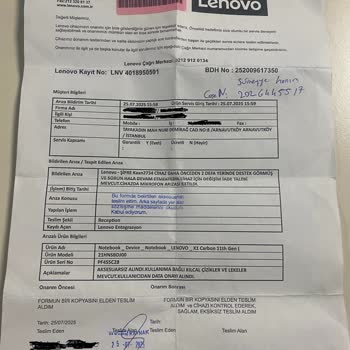 Lenovo X1 Carbon Arızası: Uzayan Onay Süreci Ve Bilgi Eksikliği Mağduriyeti