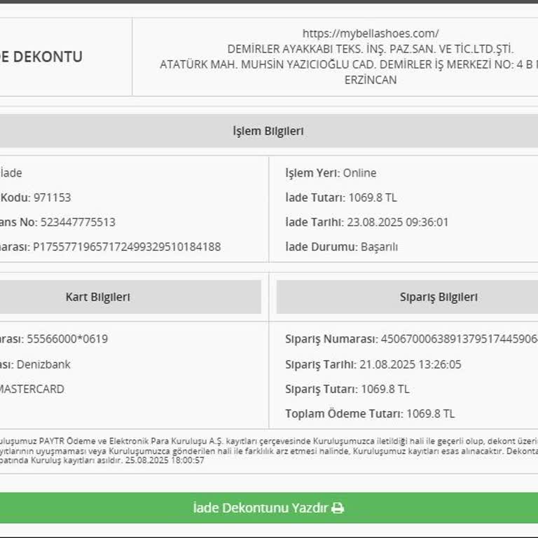 İade Ücreti Günlerdir Kartıma Yatmadı, Sürekli Mağdur Oluyorum