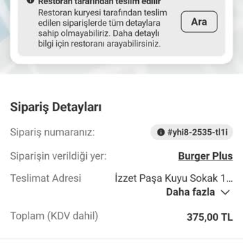 Kapalı Restorandan Sipariş Alındı Para İadesi Yapılmadı