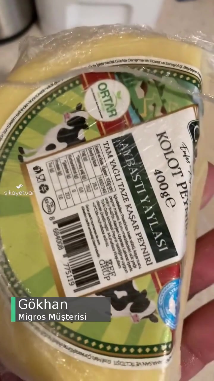 Migros Bozuk Kolot Peyniri! videonun kapak resmi