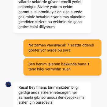 Onaylanan Para Çekme İşlemim Hesabıma Yatırılmadı