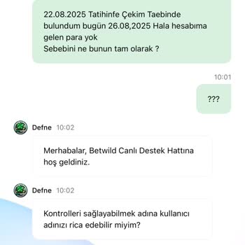 Betwild Sitesinde Sürekli Geciken Para Çekme Talepleri Ve Mağduriyet