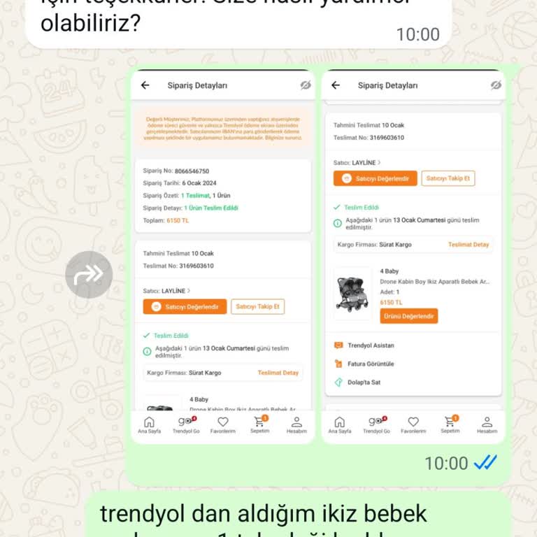 Bebek Arabası Tekeri İçin Ödediğim Ücret İade Edilmiyor
