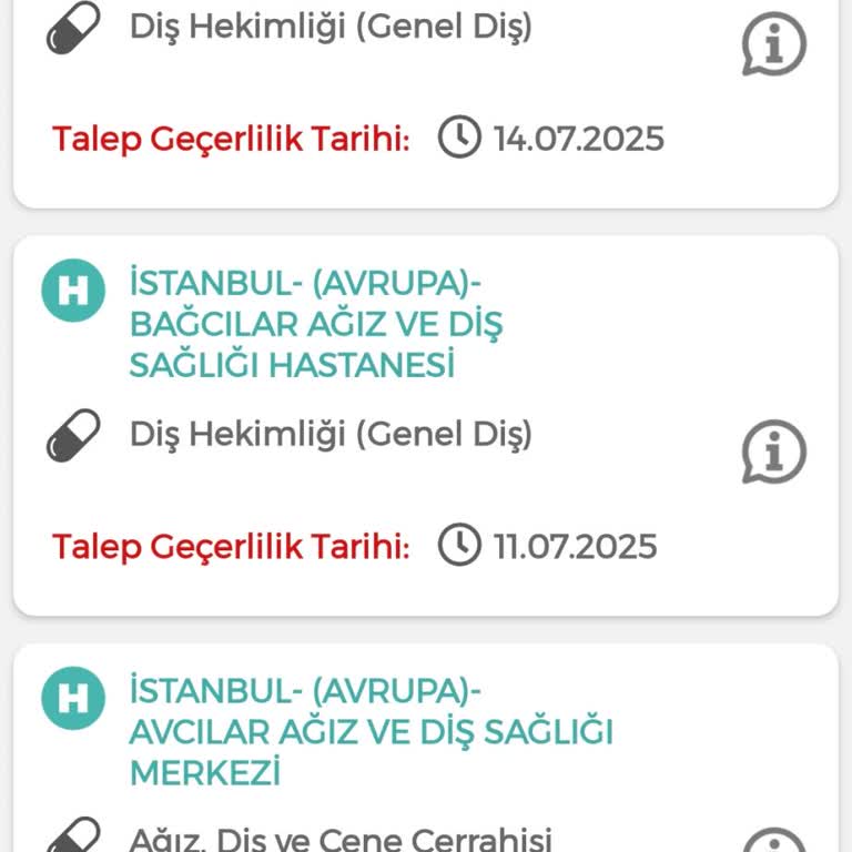Bağcılar Devlet Hastanesi'nde Kanal Tedavisi İçin Sürekli Randevu Sorunu Ve Mağduriyet