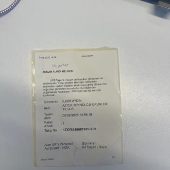 UPS Türkiye'de Kargo Karışıklığı Ve İletişim Sorunu: Mağduriyetim Giderilsin!