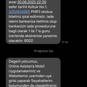 Bilet İadesi Haftalardır Yapılmadı Müşteri Hizmetlerinden Çözüm Alamadım