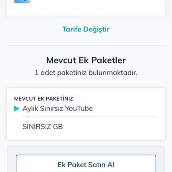 Satın Aldığım Sınırsız Youtube Paketi Tanımlanmadı, Sorunum Çözülmüyor