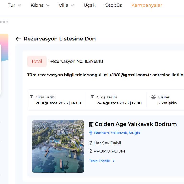 ETS Turizm Ve Golden AGE Yalıkavak Oteli Hayal Kırıklığı: Eksik Hizmet Ve İade Sorunu