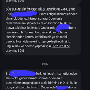 Kullanmadığım Dönem İçin Haksız Borç Ve Hukuk Bürosundan Mesajlar