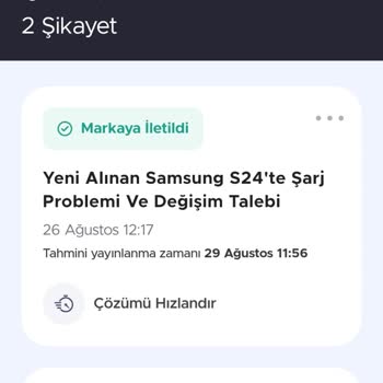 Yeni Alınan Samsung S24'te Şarj Problemi Ve Değişim Talebi