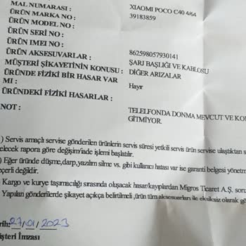 Onarılan Telefonum Teslim Edilmedi, Bilgilendirme Yapılmadı